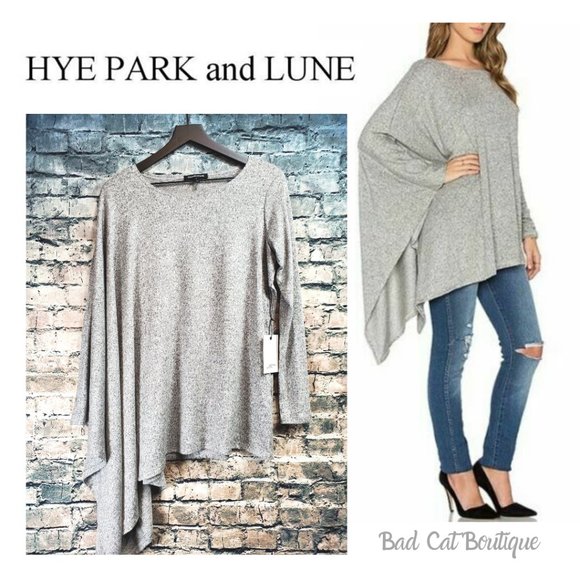 Hye Park and Lune | Heather Poncho Sweater - Picture 1 of 8